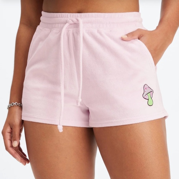 Fabletics Towel Terry Fabric Mushroom Top and Shorts Set - Picture 4 of 11